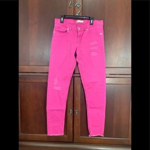 Levi’s 710 Pink Distressed Jeans
